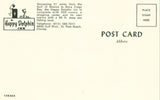 Happy Dolphin Inn-St. Pete Beach,Florida.Vintage postcard back.Buy postcards here