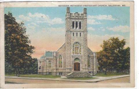 Bethesda Methodist Protestant Church-Salisbury,Maryland 1925 - Cakcollectibles - 1