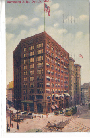Hammond Building-Detroit,Michigan 1911 post card front
