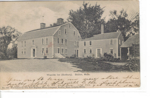 Wayside Inn (Sudbury)-Boston,Massachusetts 1905 - Cakcollectibles - 1