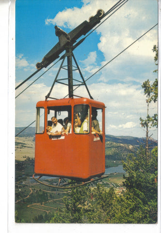 Tram Car near Summit of Prospect Mt. in Estes Park,Colorado Post Card - 1