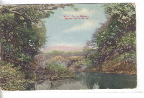 Lovers' Retreat-Mineral Wells,Texas Post Card - 1