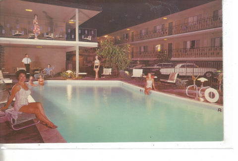 Swimming Pool,The Tolucan Motel-Burbank,California - Cakcollectibles