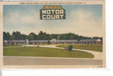 Webb's Motor Court-Bowling Green,Virginia Linen Post Card -vintage postcard - 1