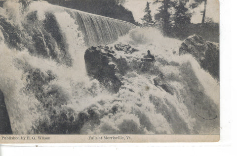 Falls at Morrisville,Vermont 1910 - Cakcollectibles - 1