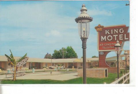 King Motel-Little Rock,Arkansas -vintage postcard - 1
