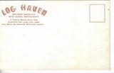 Log Haven Restaurant-Millcreek Canyon-Utah Retro Postcard Back