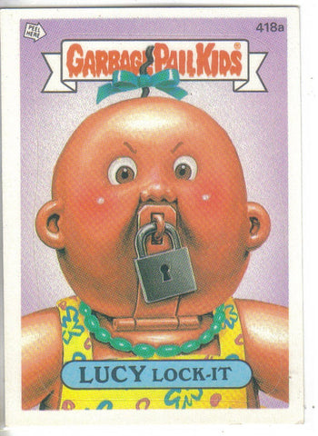 Garbage Pail Kids 1987 #418a Lucky Lock-It