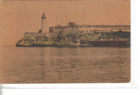 Morro Castle-Havana,Cuba-Hand Colored 1931 - Cakcollectibles - 1