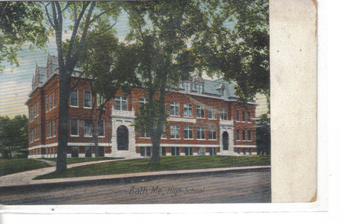 High School-Bath,Maine 1910 - Cakcollectibles - 1