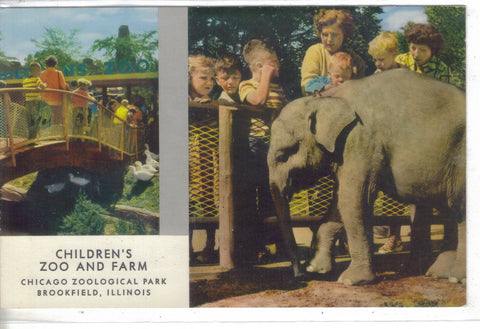 Baby Elephant,Children's Zoo & Farm,Chicago Zoological Park-Brookfield,Illinois - Cakcollectibles - 1