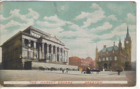 The Market Square - Preston 1907 - Cakcollectibles - 1
