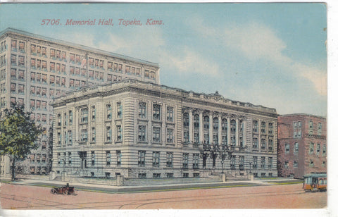 Memorial Hall-Topeka,Kansas - Cakcollectibles - 1