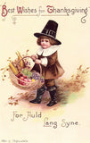 Best Wishes for Thanksgiving - Signed Clapsaddle