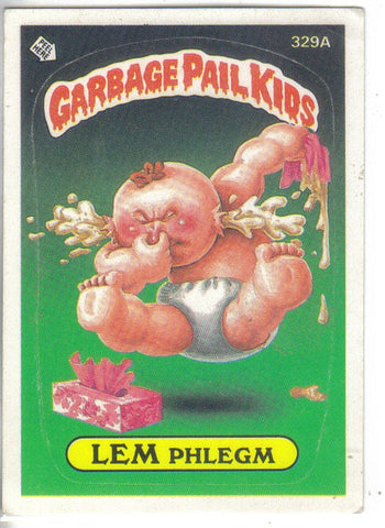 Garbage Pail Kids 1987 #329a Lem Phlegm