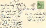 Court House - Bay City,Michigan Linen Postcard Back