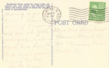 The Falls at Harding's Ranch in West Texas Linen Post Card Back
