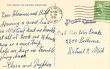Greetings from East Moline,Illinois Vintage postcard back