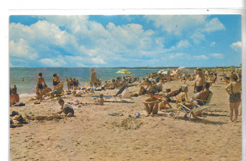 Beach and Bathers at Old Orchard Beach-Maine - Cakcollectibles - 1