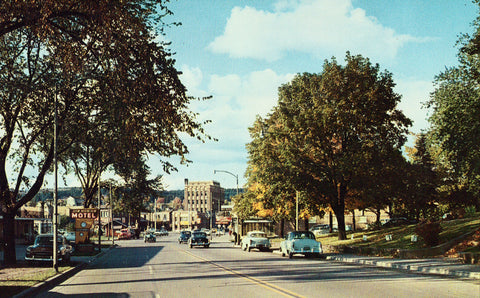 Stevenson Avenue - Iron Mountain,Michigan Vintage Postcards