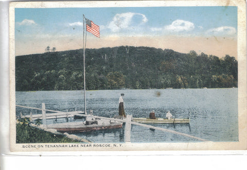 Scene on Tenannah Lake near Roscoe,New York 1920 - Cakcollectibles - 1