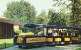 Tractor Train at Detroit Zoo Vintage Postcard