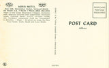 Aerial View - Aspen Motel - Manchester Center,Vermont Vintage Postcard Back