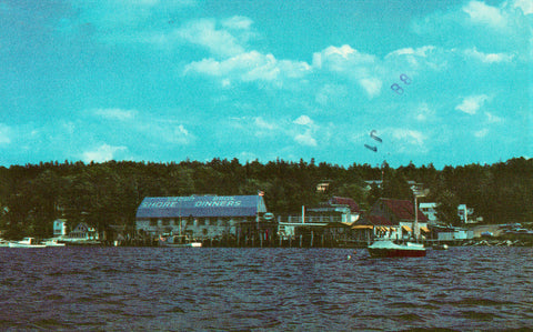 "Brown's Lobster Pound" - Boothbay Harbor,Maine Vintage Postcards
