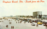 Daytona Beach,South from The Pier - Florida Retro Postcard