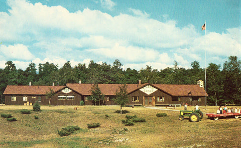 Gilbert Lodge - Traverse City,Michigan Front of old postcard