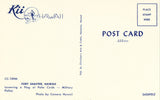 Fort Shafter - Hawaii back of vintage postcard.Buy postcards here