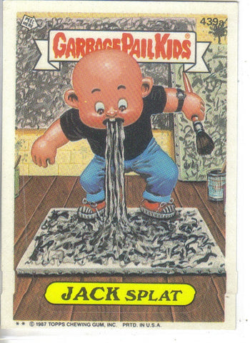 Garbage Pail Kids 1987 #439a Jack Splat