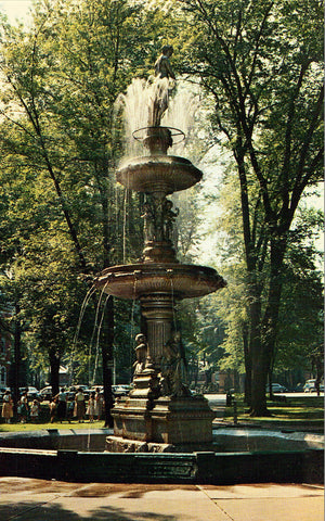Dr. A.G. Egbert Memorial Fountain - Franklin,Pennsylvania front of vintage postcard