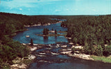 Big Pine Rapids of the French River - Ontario,Canada front of vintage postcard