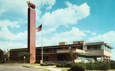 American Hereford Association Headquarters - Kansas City,Missouri.Front of vintage postcard