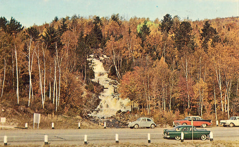 Duchesnay "Sheeney" Falls - North Bay,Ontario,Canada front of postcard