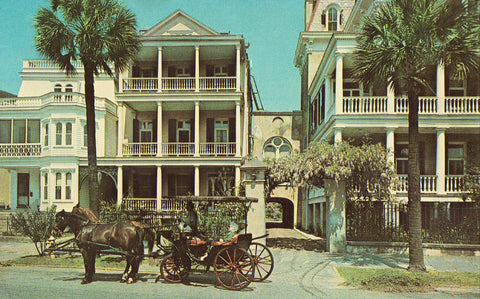 South Battery Homes - Charleston,South Carolina front of vintage postcard