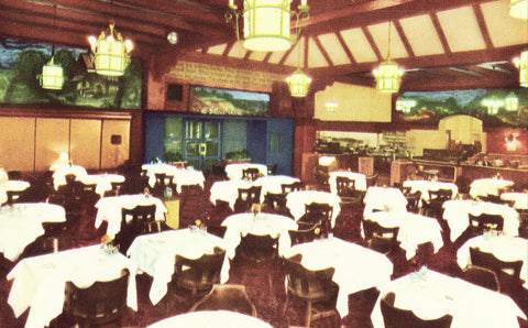 Silver Grill,Spokane Hotel - Spokane,Washington front of vintage postcard.Postcards for sale