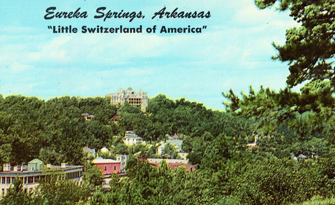 Scenic View of Eureka Springs,Arkansas.Vintage Postcard Front
