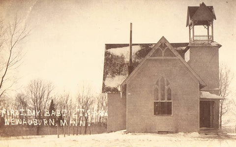 RPPC - First Day Babtist Church - New Auburn,Minnesota