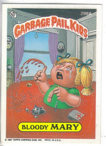 Garbage Pail Kids 1987 #298a Bloody Mary