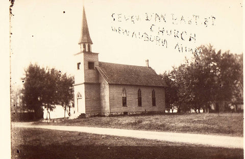  RPPC - Seven Day Babtist Church - New Auburn,Minnesota