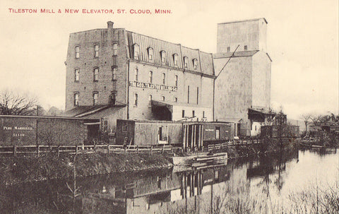 Tileston Mill & New Elevator - St. Cloud,Minnesota Postcard