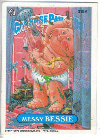 Garbage Pail Kids 1987 #315a Messy Bessie
