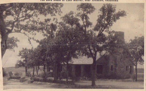 The Rock House at Lake Murray near Ardmore,Oklahoma 1944 - Cakcollectibles - 1