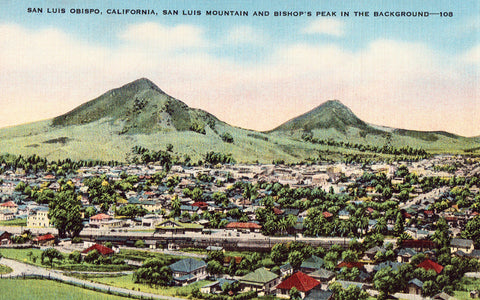 San Luis Obispo- California Postcard Front