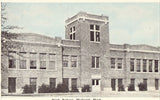 High School - Midland,Michigan.Front of vintage postcard