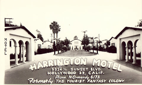 Harrington Motel - Hollywood,California Photo Postcard Front