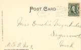 High School - Monroe,Michigan 1908 Postcard Back