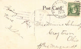 Main Street,Looking North - North Baltimore,Ohio 1911 postcard back